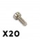 OUTBACK FURY ROUND HEAD SCREW 2X5MM (20PC)