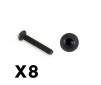 OUTBACK FURY BUTTON HEAD 3X18MM HEX SCREW (8PC)