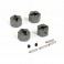 TEXAN 1/10 METAL WHEEL HEXES & PINS (4PC)