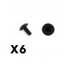 UMBRELLA HEAD SCREW M3 X6MM