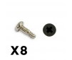 OUTBACK MINI 3.0 BUTTON HE AD METRIC HEX SCREW 2X6 (8PC)