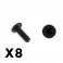 OUTBACK MINI 3.0 BUTTON HE AD METRIC HEX SCREW 2X5 (8PC)