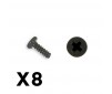 OUTBACK MINI 3.0 ROUND SELF TAPPING SCREW 2X6 (8PC)