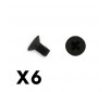 FLAT HEAD HEX 6PCSM3*6 SCREWS