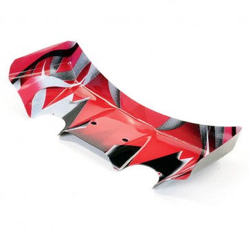 VANTAGE 2.0 PRINTED RED/BLACK/WHITE REAR WING