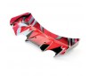 VANTAGE 2.0 PRINTED RED/BLACK/WHITE REAR WING