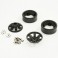 TEXAN 1/10 6-SPOKE BLACK BEADLOCK WHEEL (PR)