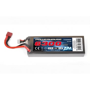 Accu Li-Po  6300mAh 60C 7.4V