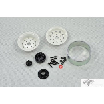 1.9' hub white ,2unit/kit