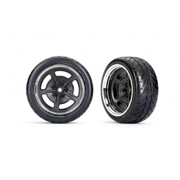 Extra wide Rr Tires and wheels (black chr.wheels+2.1 Response t.) 