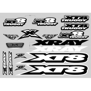 XT8 Sticker For Body White