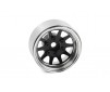 OEM 6-Lug Stamped Steel 1.55 Beadlock Wheels (Black&Chrome)