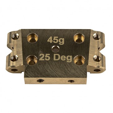 DR10 FT BRASS FRONT BULKHEAD 25 DEGREE 45g