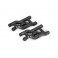 Suspension arms, black, front, heavy duty (2)