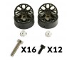 TEXAN/GEO 1/10 8-SPOKE BLACK BEADLOCK WHEEL (PR)