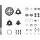 AM 1/12 Pan Car Gear Diff Set V2