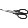 Precision Curved Scissors, Stainless Steel-Black