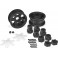 Dragon-2.6" Mega Truck Wheel-(Black)-2pc