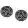 RM2 Clover Large Flange 1/8th Wing Butt-Black 2pc