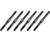 B6.1 Fin Ti turnbuckle set - Black 6pc