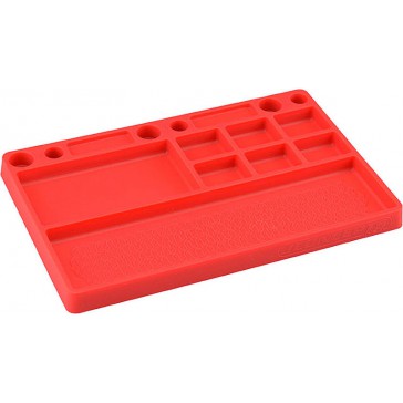 Parts Tray, Rubber Material - Red