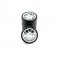 DISC.. Ride 1/10 Belted Tyres Preglued Silver Wheel