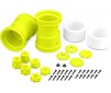 Tribute-2.6x3.6" Monster Truck Wheel Yellow-2pc