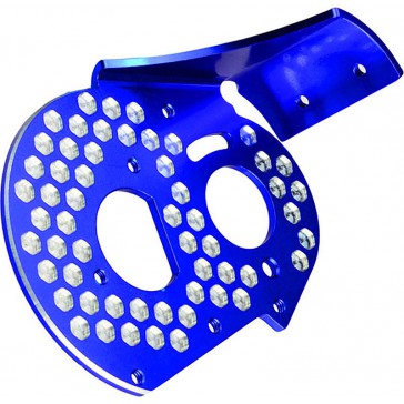 RC10 Alloy Rear Motor Plate-Honeycomb-Blue