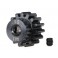 Gear, 15-T pinion (machined) (1.0 metric pitch) (fits 5mm sh