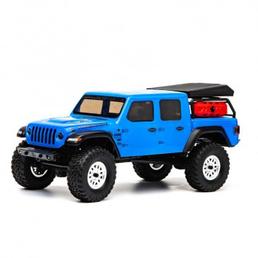 DISC.. SCX24 Jeep Gladiator, 1/24th 4WD RTR, Blue