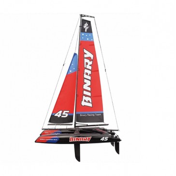 BINARY V2 400mm MINI CATAMARAN SAILBOAT RTR RED