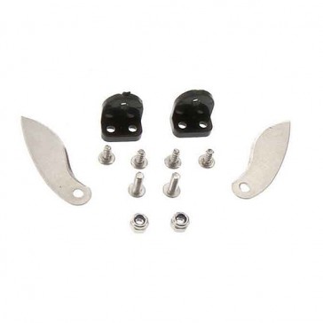 STAINLESS STEEL TURN FINS + PLASTIC STAND SET ALPHA