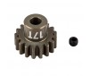 FT PINION GEAR 17T MOD 1, 5mm SHAFT - ALUMINIUM