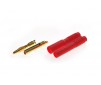 Connector : 2.0mm gold plated plug with red housing (1pcs)