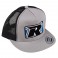 2022 TRUCKER HAT FLAT BILL SILVER/BLACK