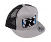 2022 TRUCKER HAT FLAT BILL SILVER/BLACK