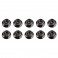 M5 LOCKNUTS, FLANGED, BLACK