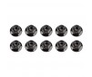 M5 LOCKNUTS, FLANGED, BLACK