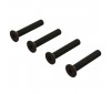 Flat Head Hex Machine Screw M4x24mm (4)