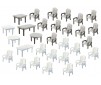 1/160 24 TUINSTOELEN EN 6 TAFELS