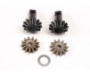 Diff gear set: 13-T output gear shafts (2)/ 13-T spider gear