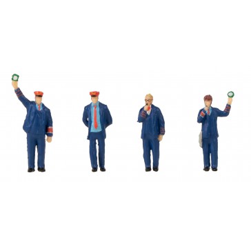 1/87 FIGUREN-SET MET SOUND SPOORWEGPERS. CONDUCTEUR
