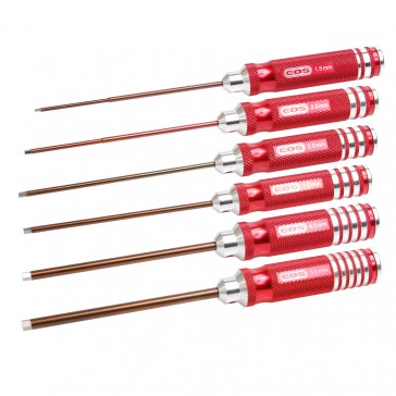 Hex Driver Set 1.5 2.0 2.5 3.0 4.0 5.0x120mm - 6Pc