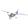 DISC.. Plane 1400mm Cessna 182 AT Blue (5ch ver.) PNP kit w/ reflex s