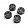 1.0 Ford Bronco Wheel Black (4): SCX24