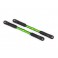 Camber links, rear, Sledge (TUBES green-anodized, 7075-T6 aluminum, s