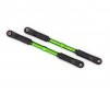 Camber links, rear, Sledge (TUBES green-anodized, 7075-T6 aluminum, s