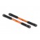 Camber links, rear, Sledge (TUBES orange-anodized, 7075-T6 aluminum,