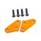 Steering block arms (aluminum, orange-anodized) (2) 