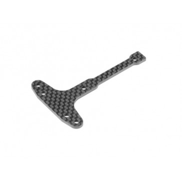 XB4'22 GRAPHITE CHASSIS T-BRACE - FRONT - 2.2MM